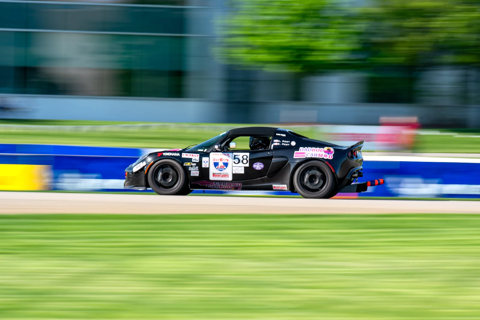 Dadbod Carmod Lotus Elise during One Lap of America 2025
